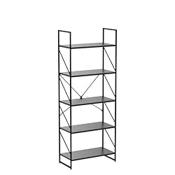 YITAHOME 5 Tiers Bookshelf, Artsy Modern