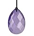 Woodstock Chimes Signature Collection, Gem Drop Chime, 10'' Violet Décor Designs - Small Chimes Wind Chimes for Outdoor, Patio, Home or Garden Décor (GEMVI)