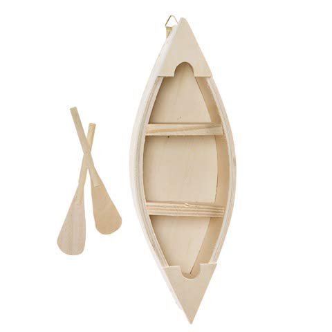 Darice 9610-17 Wood Canoe Cutout, 9-Inch