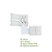 LightingWill 10pcs Pack L Shape Solderless Snap Down 2Conductor LED Strip Connector for Right Angle Corner or 90 Degree Connection of 8mm Wide 3528 2835 Single Color Flex LED Strips