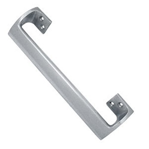 Oval Grip Offset Door Pull Handle Solid Aluminium 9" (225mm) - Satin Finish