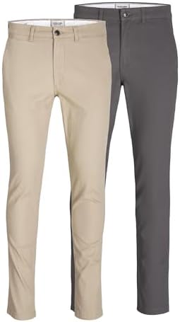 Homme Jpstmarco Jjdave 2pk MP Noos Trousers, Vaisselle, 36W / 32L EU
