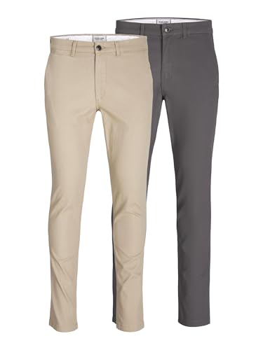 Homme Jpstmarco Jjdave 2pk MP Noos Trousers, Vaisselle, 36W / 32L EU