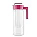Takeya Flavor Infusion Maker, 2 Quart, Raspberry BPA-Free Fruit and Vegetable Water Tea Infuser Pitcher