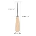 uxcell Leather Sewing Awl Wood Handle Drillable Awl Pin Punching Hole Maker Stitching Sewing Awl Kit