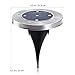 Solar Ground Lights Outdoor - YUNLIGHTS aterproof Solar Garden Lights Disk Lights Waterproof In-Ground Outdoor Landscape Lighting for Lawn Patio Pathway Yard Deck Walkway Flood Light