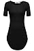 Meaneor Women's Sexy Short Sleeve Side Slit Party Beach Mini Dress Long Tshirts