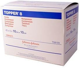 Topper 8 Sterile Swabs (10cm x 10cm x 40 x 5)