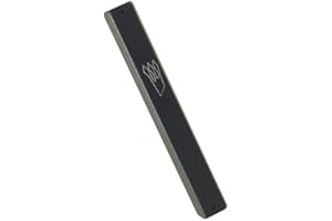 Peer Hastam Dark Gray Aluminum Weather-Proof Classic Mezuzah Case - 5.0 inches (for 4.0 Inches Scroll)