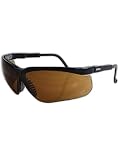 Uvex S3201 Genesis Safety Eyewear, Black Frame, Espresso Ultra-Dura Hardcoat Lens