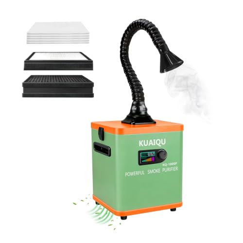 Extracteur de fumée de soudure amélioré 2026, absorbeur de fumée de bureau avec filtres HEPA et cha…