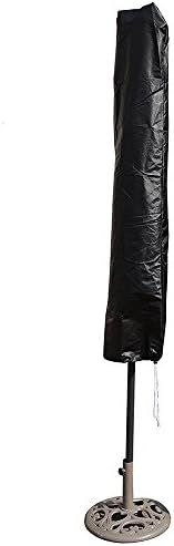 PATIOROMA Paito Umbrella Cover for 9' to 11' Market Patio Umbrella, Waterproof, Black