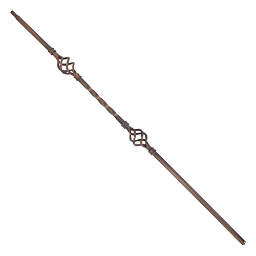 ALEKO BSTR003B Double Basket Design 44 inch Spindles Oil Rubbed Bronze Baluster, Pack of 10