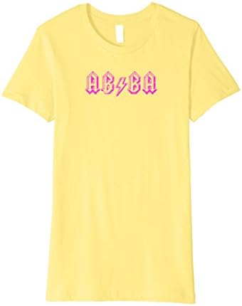 Womens Lightning Bolt abba T-Shirt Medium Lemon