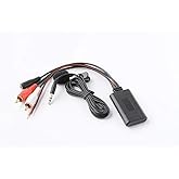 Car 12V Aux Bluetooth 5.0 Adapter Module Music Receiver Car kit with 2 RCA Input Aux Audio for Car Radio Stereo Speaker