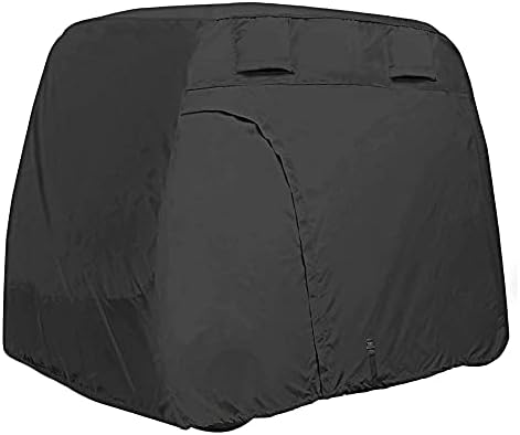 Femuar Golf Cart Cover 4 Passengers Outdoor – Waterproof Golf Cart Storage Covers for Club Car Sun-Proof Dust-Proof Universal fits Most Brand Golf Carts(112” L x 48” W x 66” H)