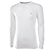 Arctic Cool Men's Solid Crew Neck Instant Cooling Long Sleeve Shirt with UPF 50+ Sun Protection, Arctic White, L