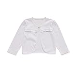 Lisianthus Baby Girls' White Cardigan Spring Autumn Knitwear Cotton Clothing Size 24M