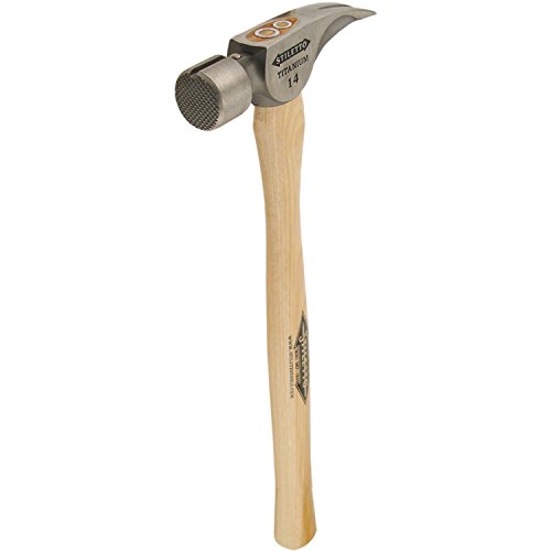 Click Here to See More Images Stiletto Tools Inc TI14MS Titan 14-ounce Titanium Framing Hammer With Straight Handle