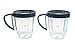 FranzKitchen 2 Nutribullet 18oz Cups with Handled Lip Rings