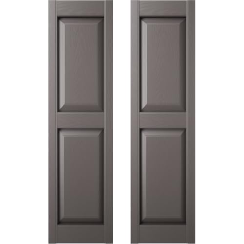 Builders Edge 12 in. W x 71 in. H Builders Edge, Standard Two Equal Panels, Rai…