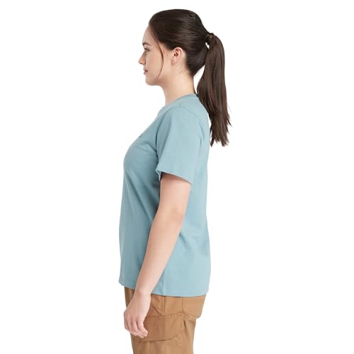 TIMBERLAND PRO WOMEN’S CORE SHORT SLEEVE T-SHIRT, SMOKE BLUE