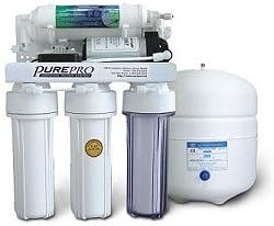 PurePro 5 stage Reverse Osmosis Water Purification System With Builtin Pump , 80 Gallons Per Day