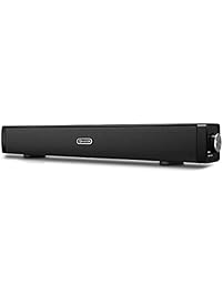 EIVOTOR 18'' USB Powered Mini Soundbar Speaker for Computer Desktop Laptop PC, Black