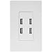 ENERLITES 4.8A High-Speed 4-Port USB Wall Outlet Charger, Compatible with iPhone XS/MAX/XR/X/8, Samsung Galaxy S9/S8/S7, LG, HTC & other Smartphones, UL Listed, 62000-4USB48-W, White