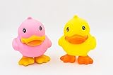 XKX Duck Brother Rubber Bath Toys，Bath-time Fun Toys,Set of 2