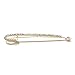 TQS Clothes Pins - Unique Punk Chic Style Brooch Pin - Golden Simulated Pearls