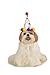 Rubies Costume Halloween Classics Collection Pet Costume, Small to Medium, Boy Paw Print Birthday Hat