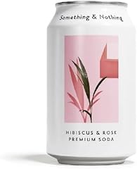 Something & Nothing, Soda Premium Hibiscus & Rose, 12 Fl Oz