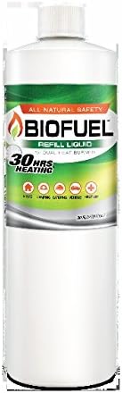 Greenscapes BioFuel All Natural Cooking and Warming Fuel: Refill Bottle with 30 Hr Heating, 30 oz