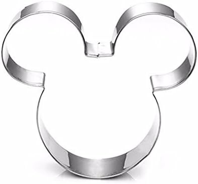 Dynaics 2 Pc Mickey Mouse Chocolate Cutter Kitchen Mold Silver Cookie Cake Decor DIY Tool(#1+#2)