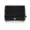 Swan, ST31050BN, 2 Slice Symphony Toaster, High Gloss and Matt Finish, 930 Watt, Black, Plastic
