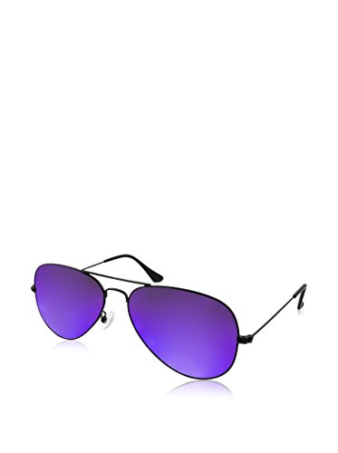 aqs mirrored unisex aviator sunglasses