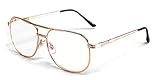Calabria 1106 Metal Aviator Reading Glasses in Gun-Metal or Gold