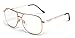 Calabria 1106 Metal Aviator Reading Glasses in Gun-Metal or Gold