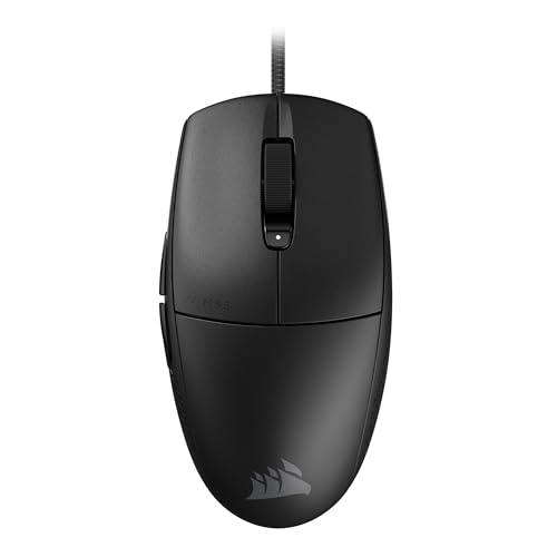 Corsair M55 Leichte FPS-Gaming-Maus mit Kabel – 16.000 DPI – Sechs Programmierbare Schaltflächen – Texturierte Seitengriffe – Schwarz thumbnail 1