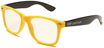 Blue Light Blocking Computer Glasses for CHILDREN [Yellow] - Eyewear - Promotes Eye Health and Sleep Improvement - Reduces Eye Strain, Headache Relief - Includes Glasses Case + Eyeglass Cleaning Cloth