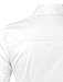 LE3NO Womens Lightweight Button Down Shirt with Stretch, White, Medium