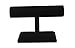 Bejeweled Display®High Quality Wood One Tier Bracelet Bangle T Bar in 3 Colors (Black Velvet)