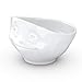 FIFTYEIGHT PRODUCTS TASSEN Porcelain Bowl, Dreamy Face Edition, 16 oz. White, (Single Bowl) for Serving Cereal, Soup