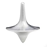 Trenro Accurate Spinning Top Inception Totem Zinc Alloy Silver Vintage Toy The Perfect Balance Between Performance and Beauty for Gift