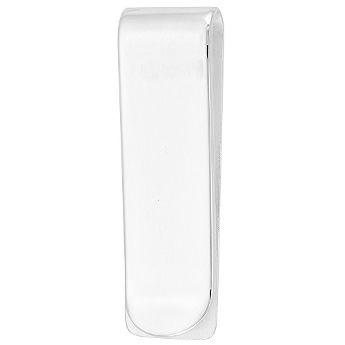 Sterling Silver Money Clip Plain Narrow made in Italy, 5/8 X 2 inch