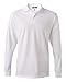 Jerzees Adult Long-Sleeve Jersey Polo with SpotShield - WHITE - Medium