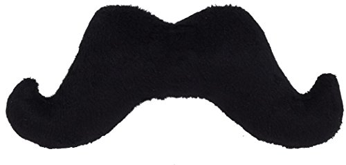 Large Plush Handle Bar Mustache - Black