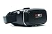 VRKiX Virtual Reality 3D Glasses, VR Headset for 360 Degree Viewing in Smartphone, Compatible with Google Cardboard app, Black