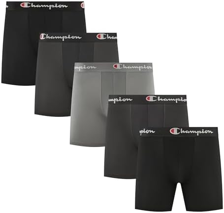 Champion Men's Everyday Active Lightweight Stretch Boxer Briefs